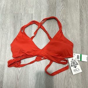 NWT BECCA Color Code Wrap Bikini Top